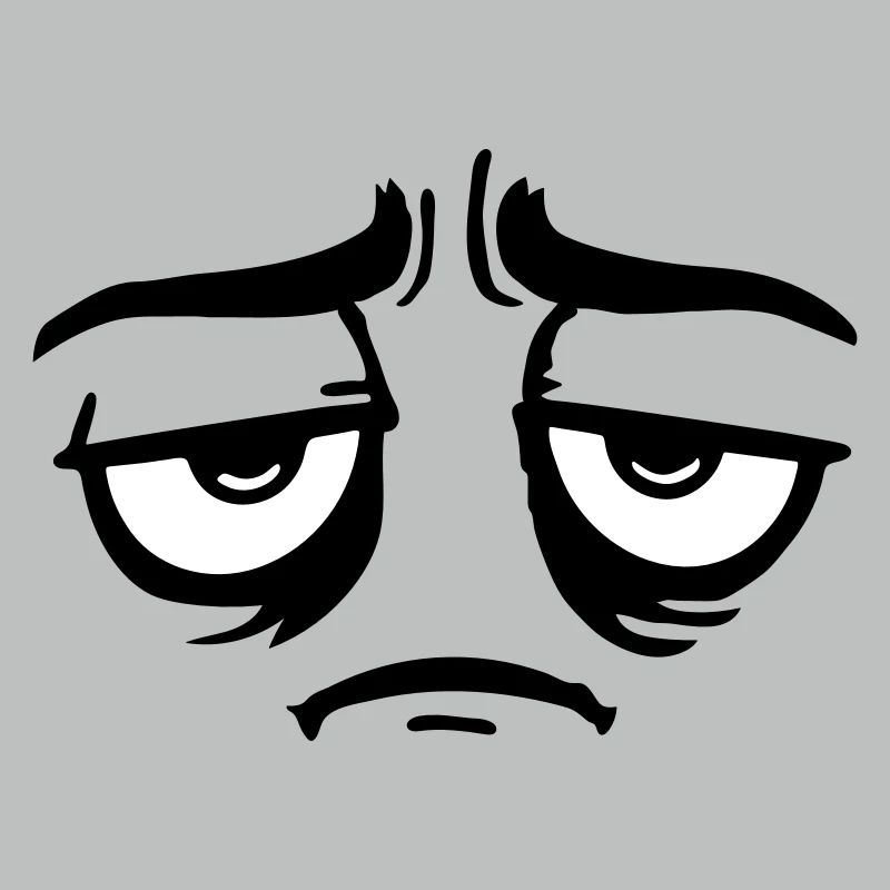 Grumpy sad disappointed face funny