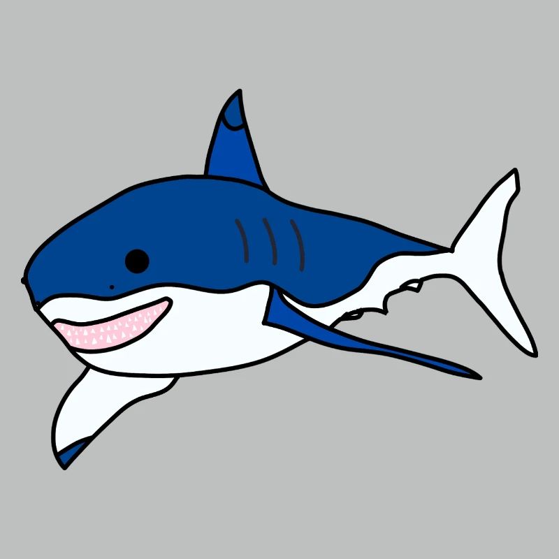 Great White Shark Cartoon