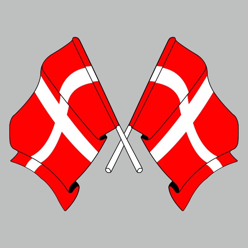 Two flags Denmark