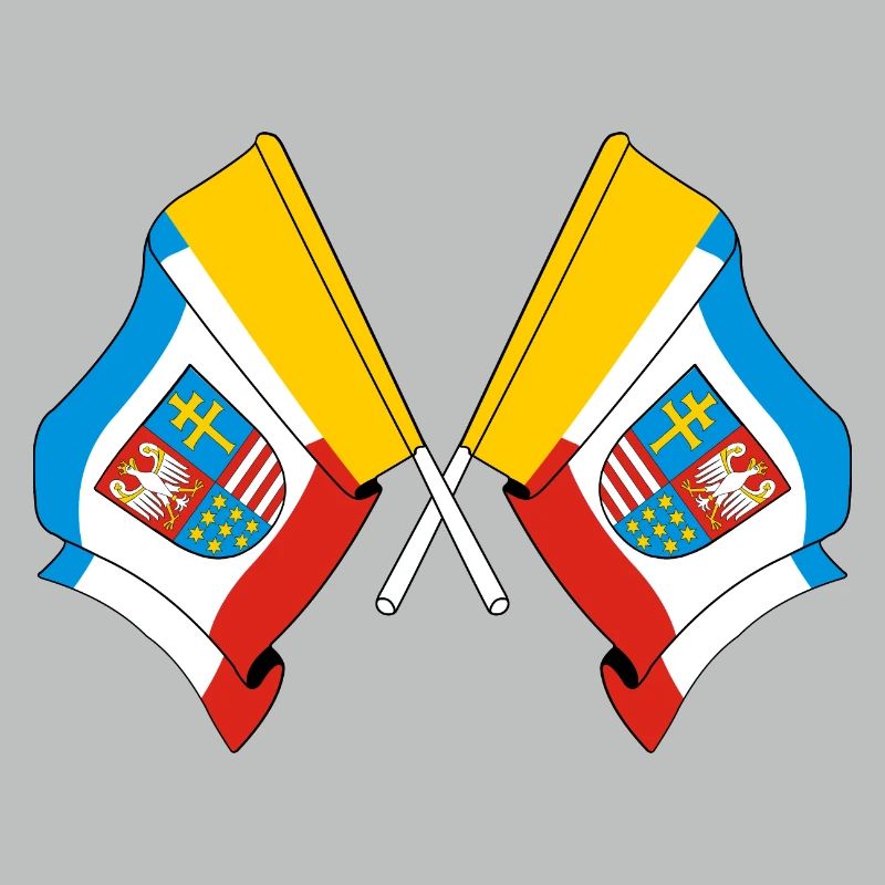 Deux drapeaux de la Sainte-Croix