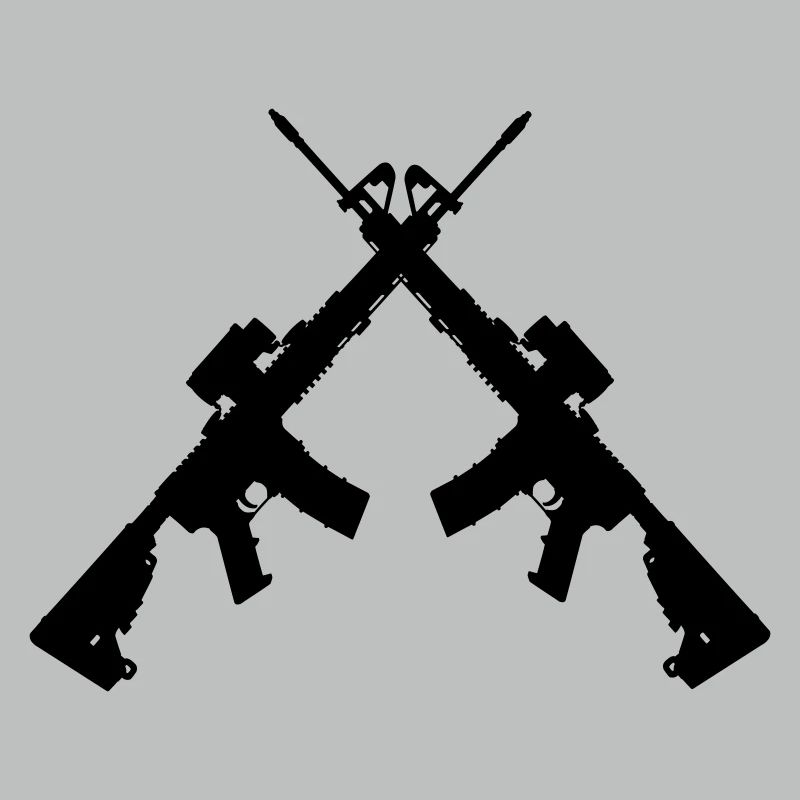 Two crossed Colt C7