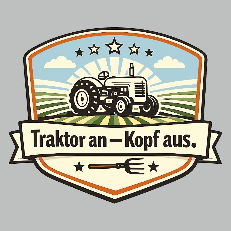 Traktor Patch Kopf Aus