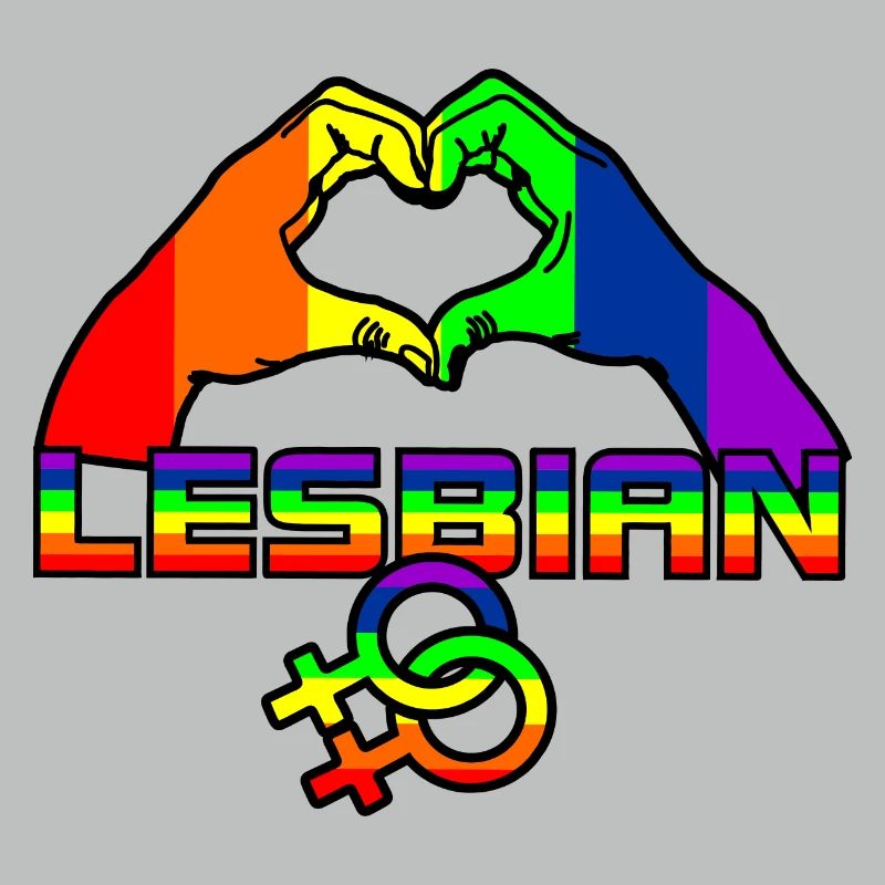 Rainbow lesbies proud logo 4