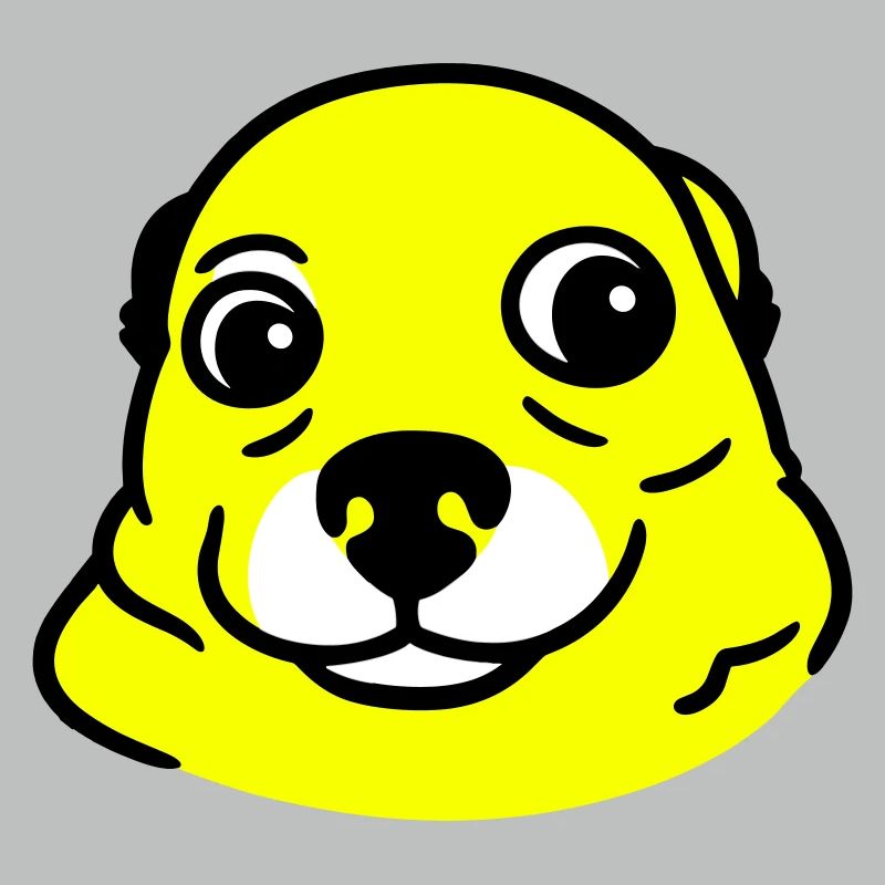 Ängstlicher Hund im Pop Art Stil