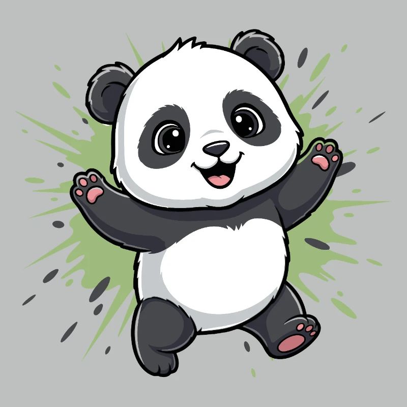 Fond du Panda Spritz Câlin