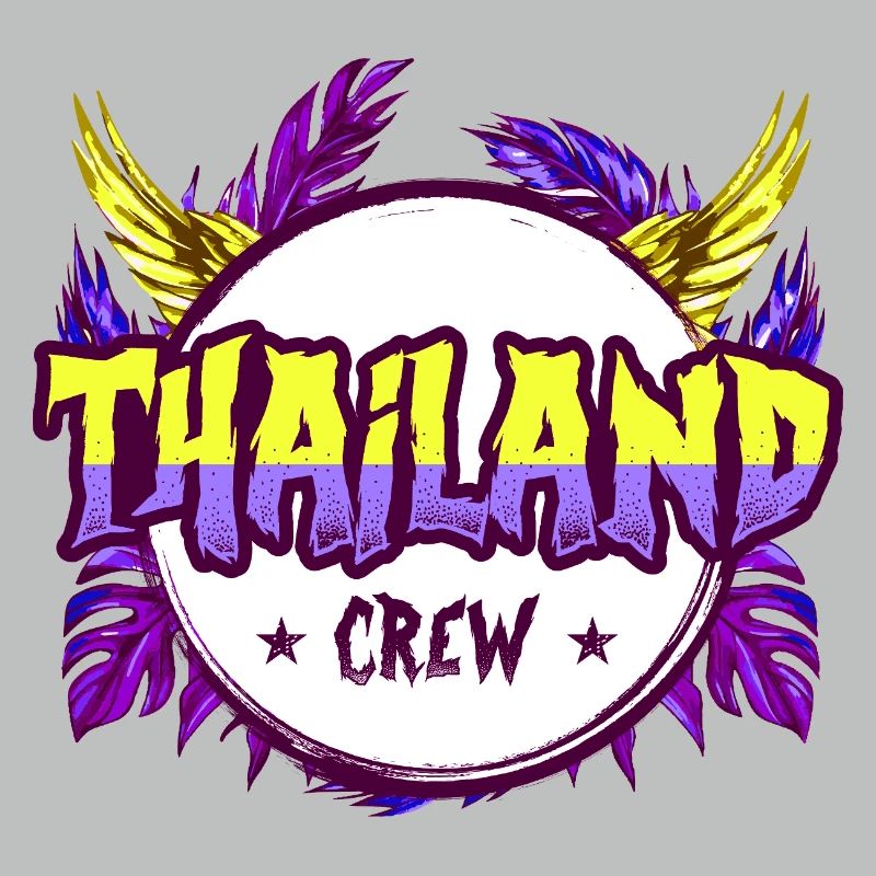 Équipe thaïlandaise colorée