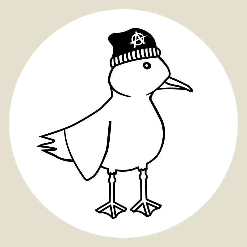 Seagull Anarchy – Vilain Maritime Hipster Art côtier