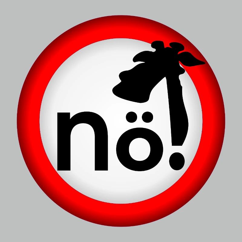 Interdiction : Pas de girafe