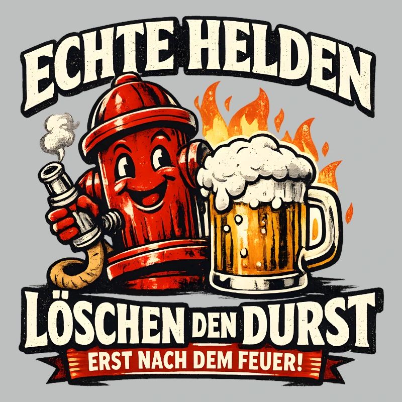 Echte Helden löschen den Durst
