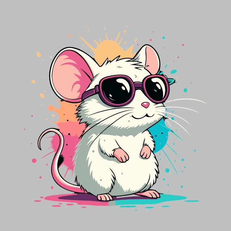Mouse chic neon glasses