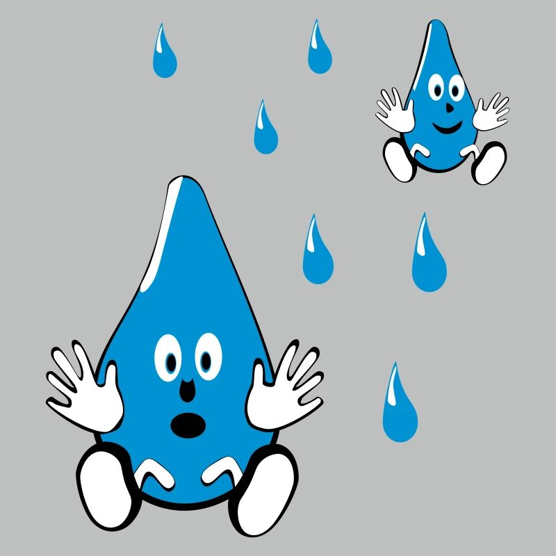 Kleine Wassertropfen Freunde