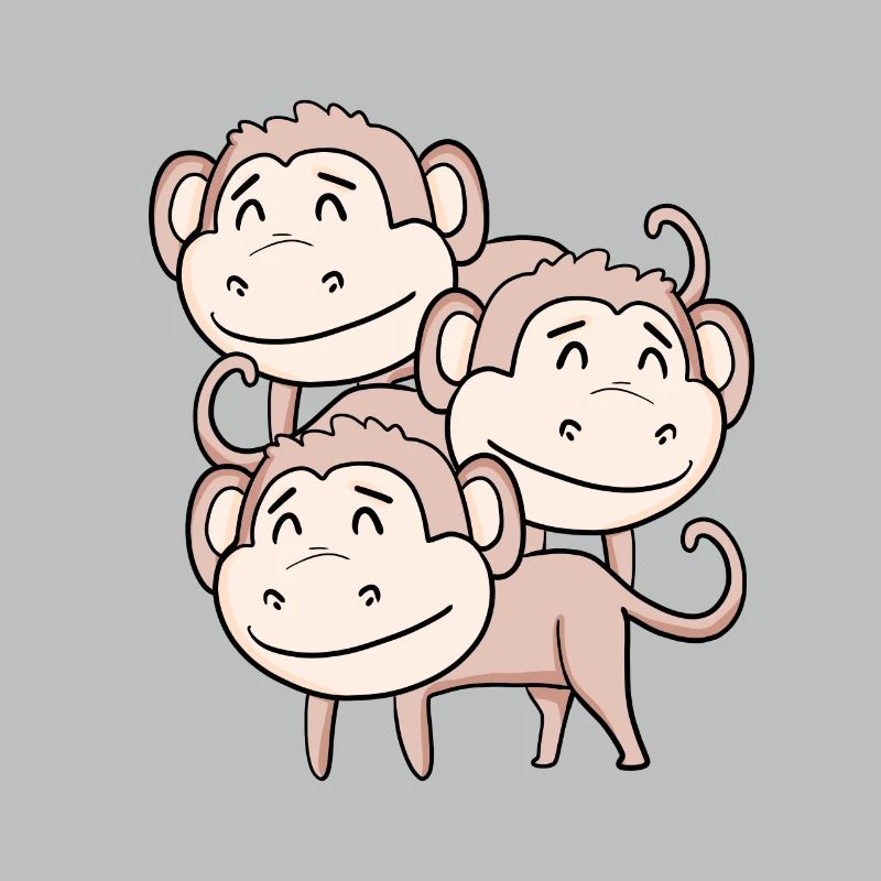 Singes mignons - Singe