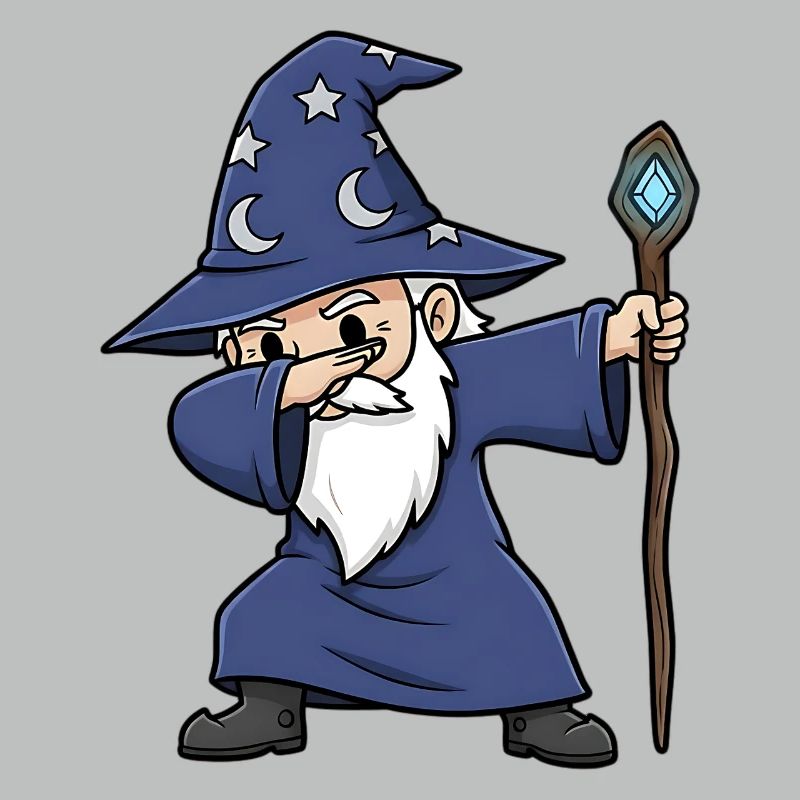Dabbing Wizard - Conception de sorcier amusant