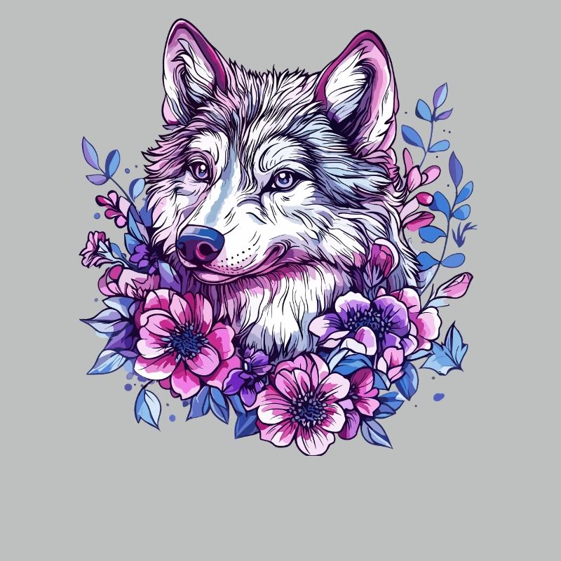 Loup fleur : explosion de couleurs dans la couronne de fleurs