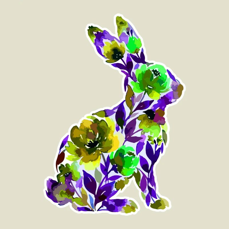 Fleurs en forme de lapin