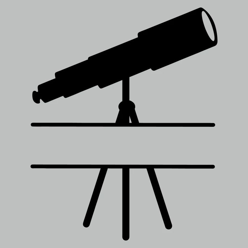 Telescope shadow image with space or bar