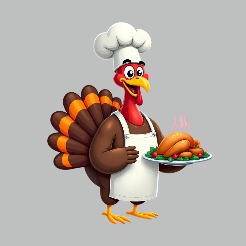 Cuisinier de dinde de Thanksgiving Thanksgiving