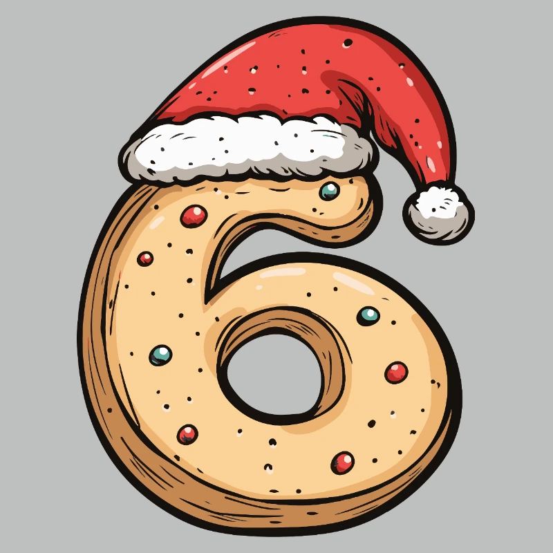 Biscuit de Noël à 6 chiffres