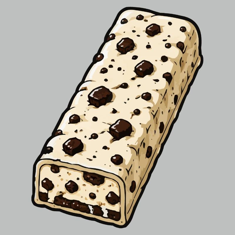 Chocolate Bar with Chocolate Chip Pattern