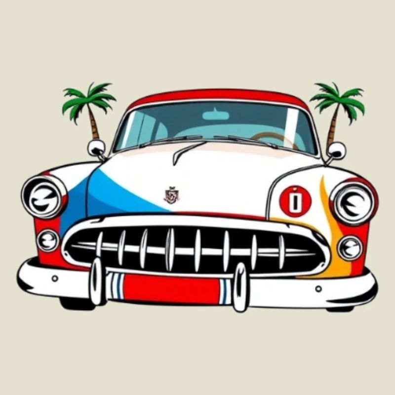 Palm Drive Oldtimer-Collage