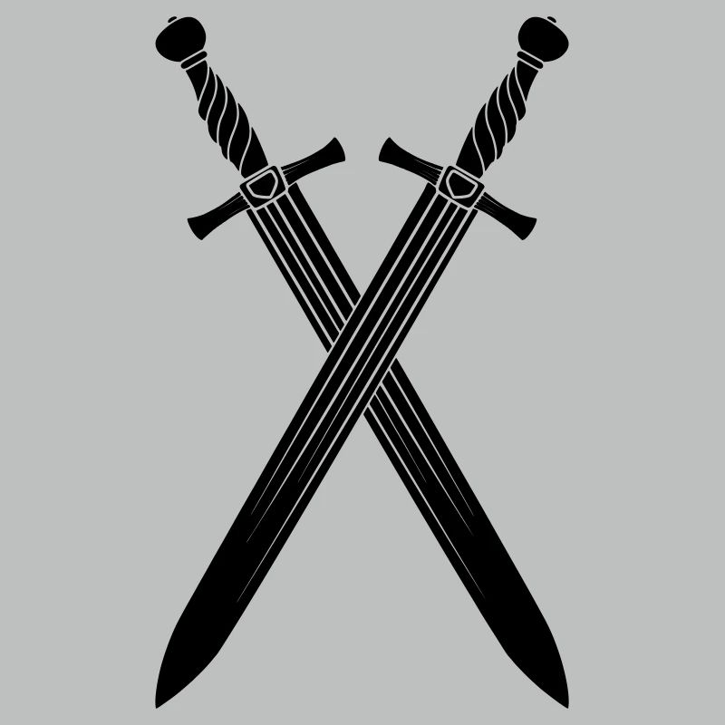 Épée deux épées croisées