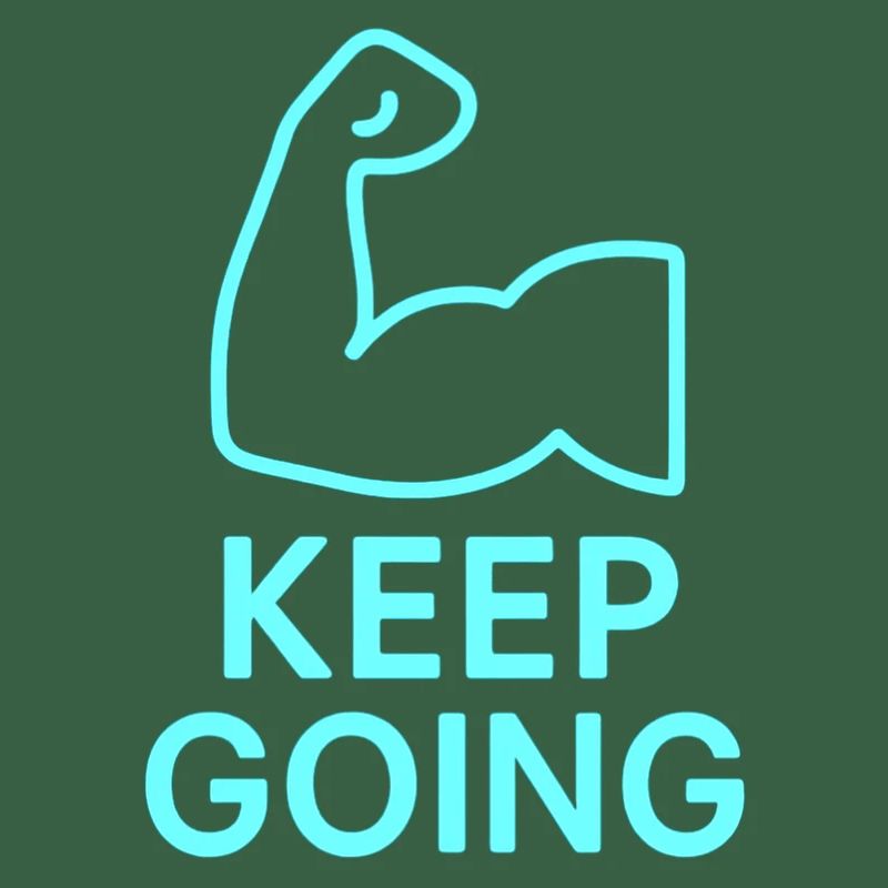 Durchhaltearm Keep Going