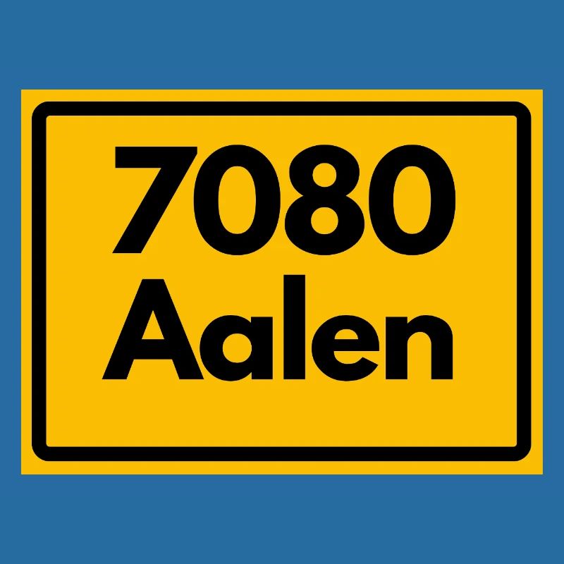 OLD POSTCODE ZIP CODE RETRO 7080 AALEN HEIMATSTOLZ