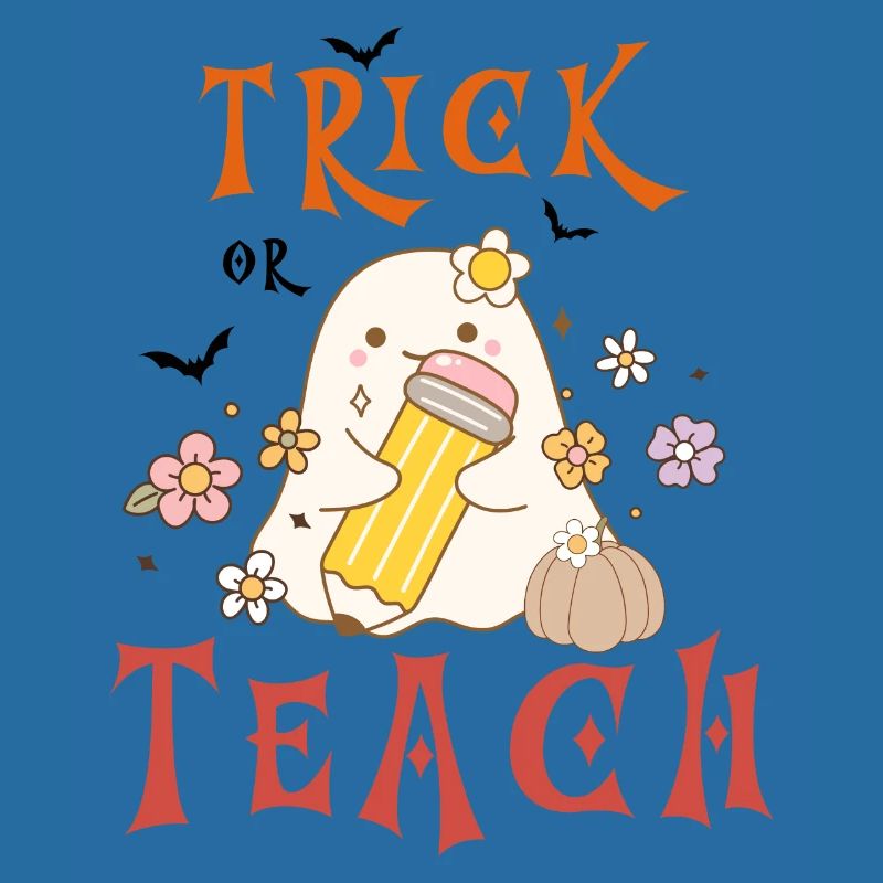 Halloween-Lehrer austricksen oder unterrichten