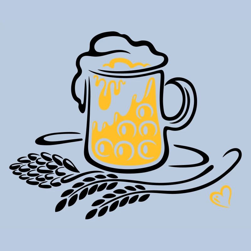 Beer Beer Mug Hops Wheat