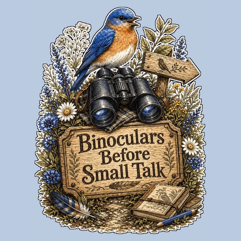 Binoculars Before Small Talk Wolken