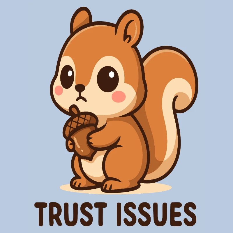 Eichhörnchen mit Trust Issues
