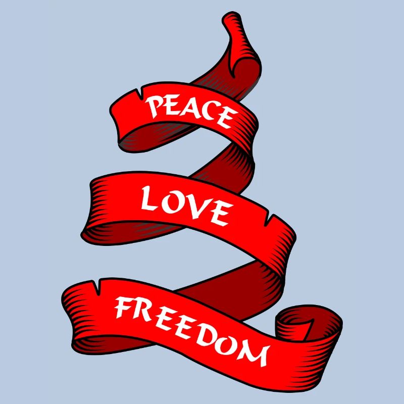 Friedensbanner oder Wimpel rot