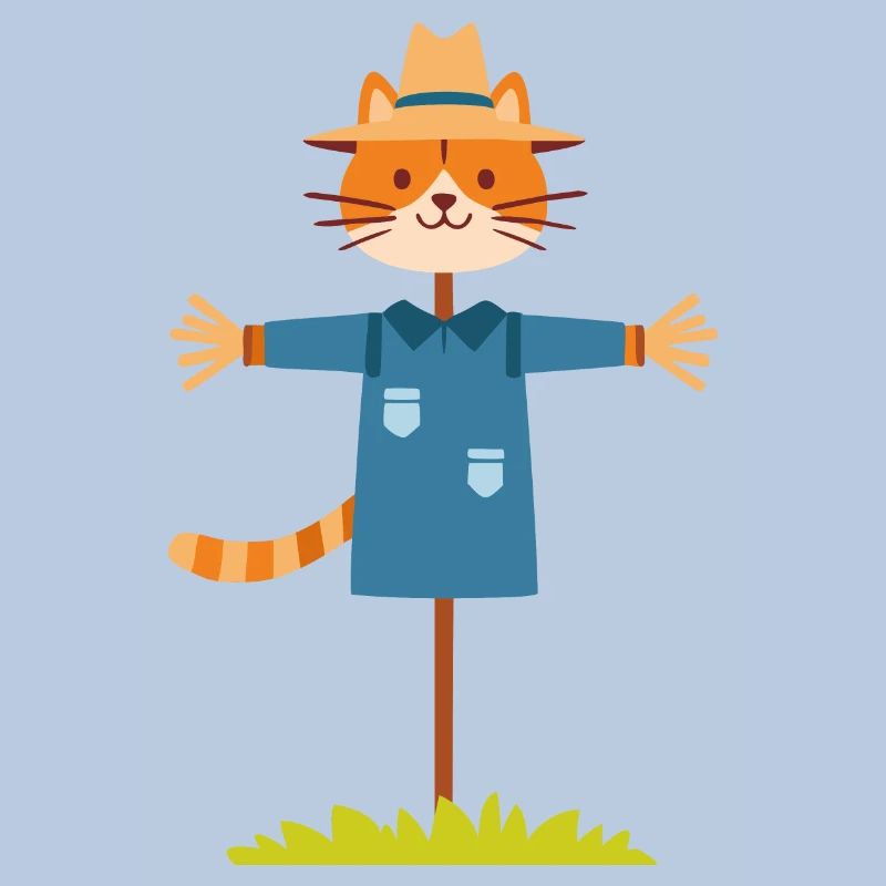 Vogelscheuche Katze