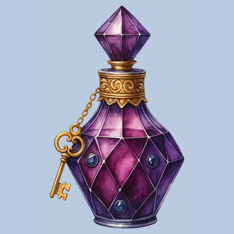Élixir de Potion Magique Fiole Joyau Potion de Sort