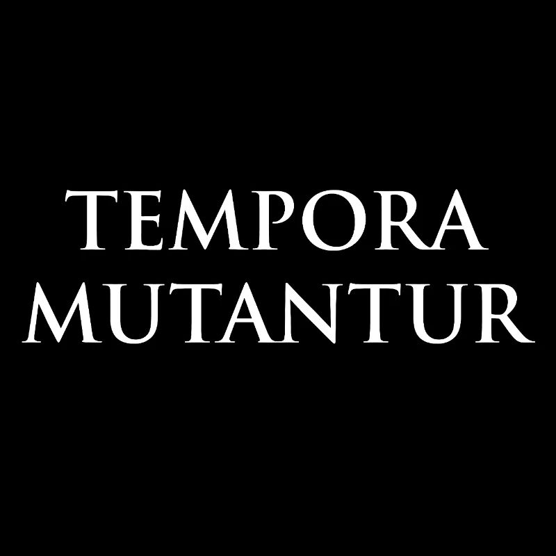 Tempora Mutantur Typography Tee