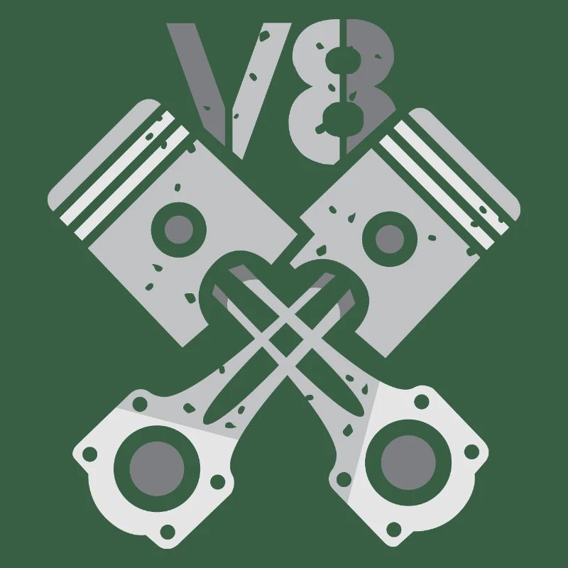 Moteur V8 à piston – Conception de puissance mécanique