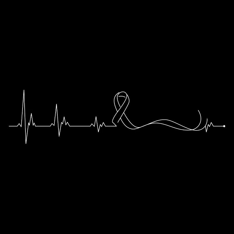 Heartbeat Ribbon Awareness Design