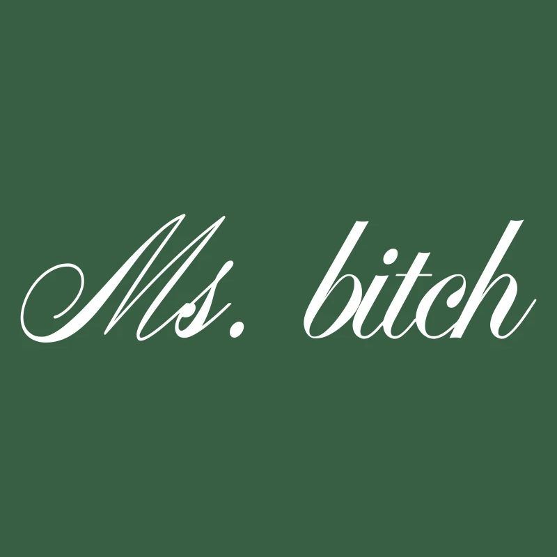 Ms Savage Bold Quote White