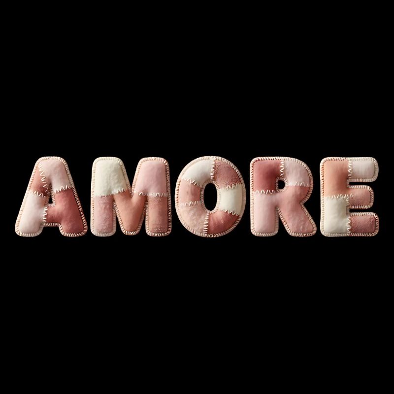 Amore Plüschstich Patchwork Geschenk