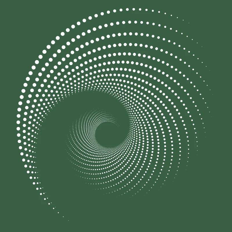 Impression à Spirale à Points Galaxies