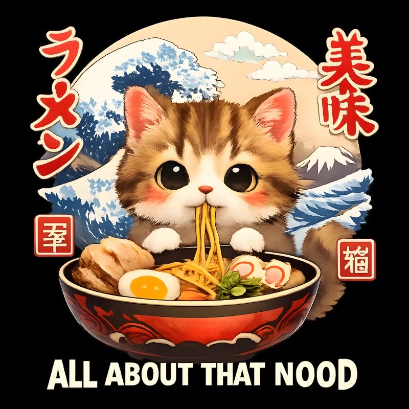 Anime de Ramen de chatons de Kawaii