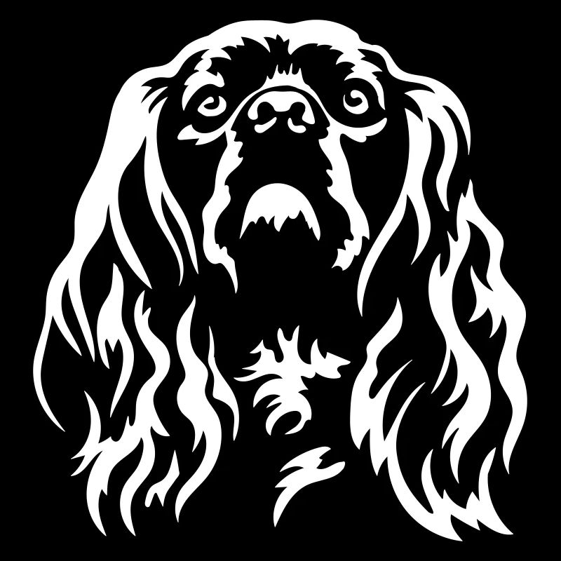 American Cocker SpanielHead « Black Edition »