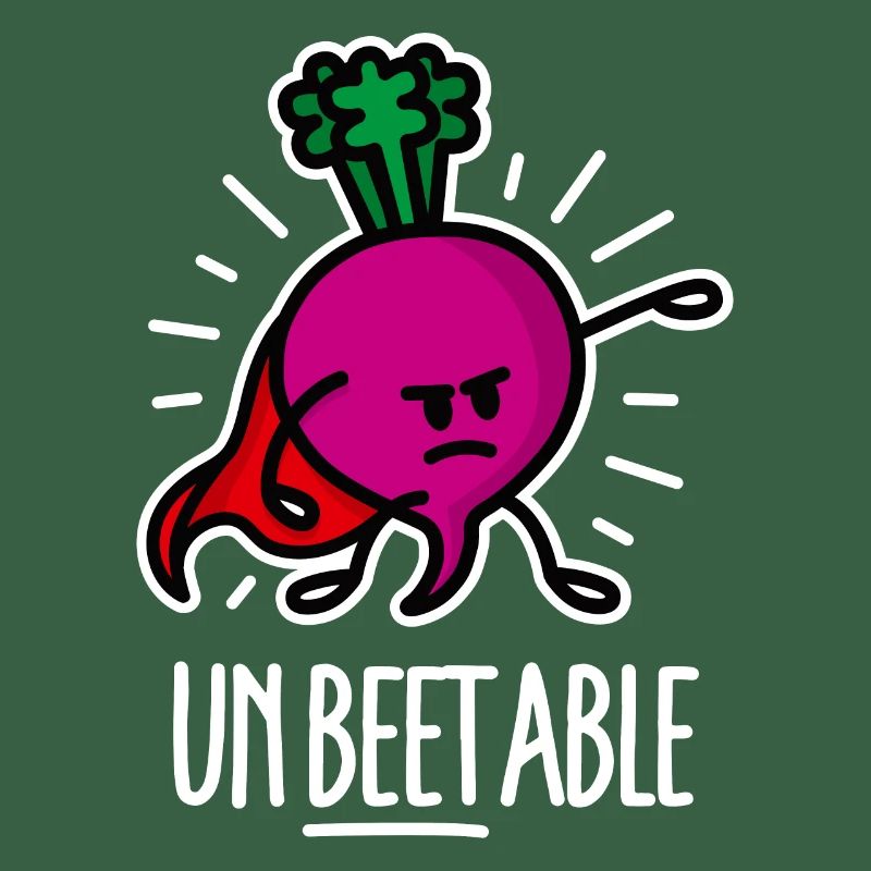 Unbeetable / unbeatable beetroot beet on dark