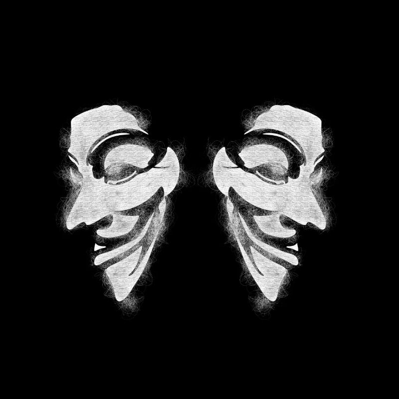 Anonymous v comme vendetta Double Head