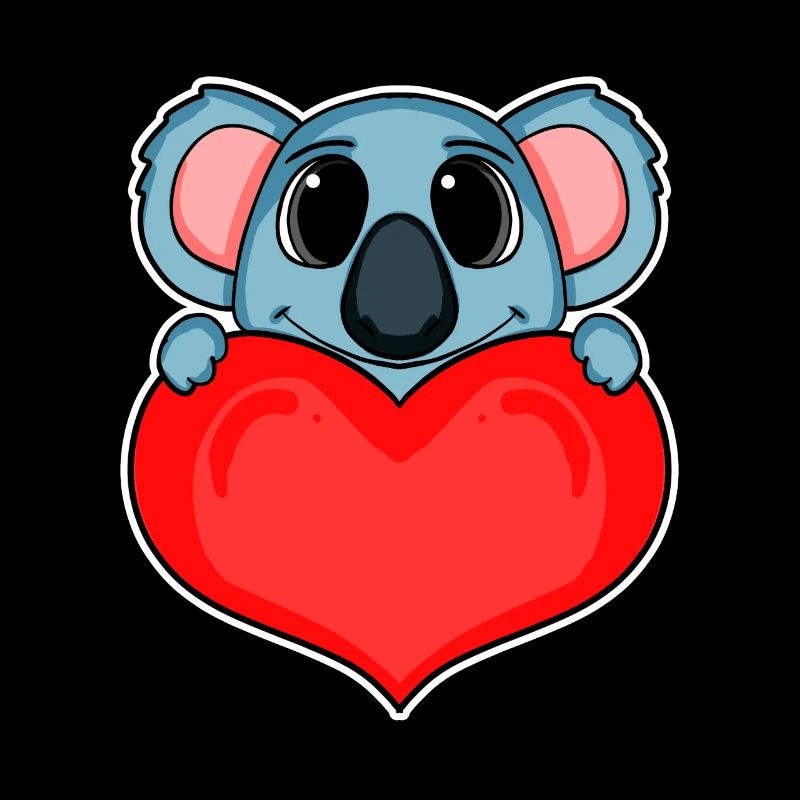 Koala mit Herz - Liebe Romantisch