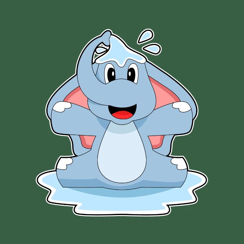 Éléphant éclaboussant l’eau