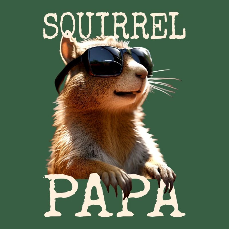 Squirrel Dad Squirrel Daddy Father's Day Dad Paps
