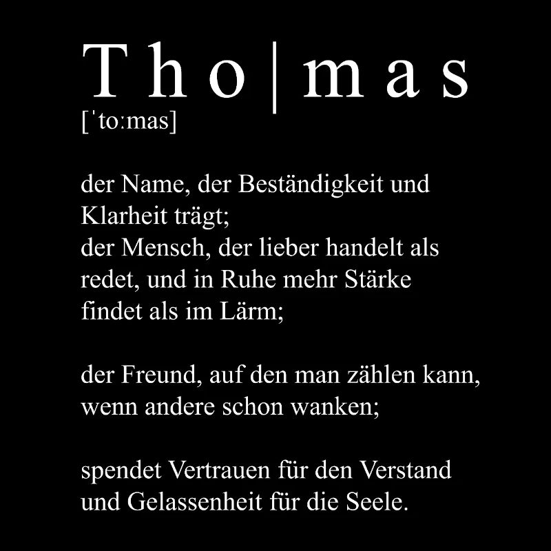 Thomas Définition Typographie