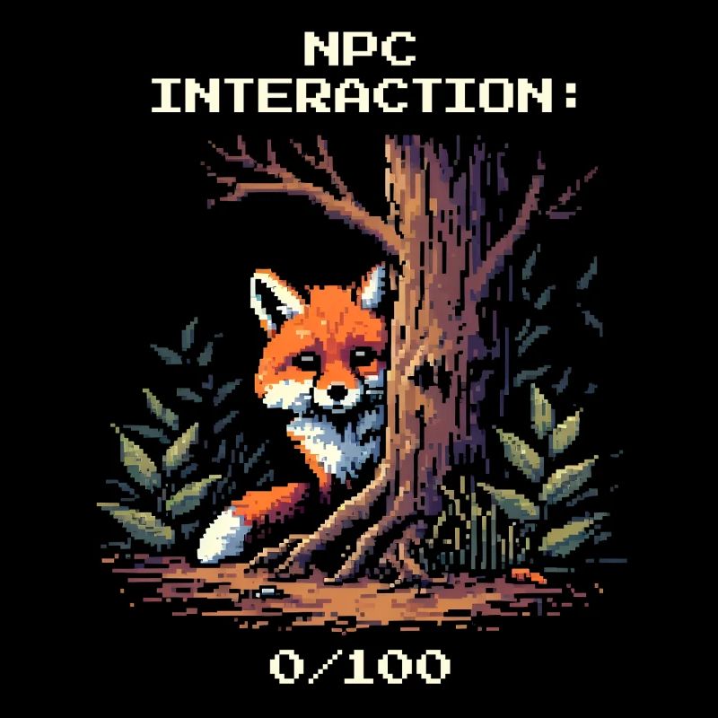 NPC Interaction: 0/100 | Introversion humor