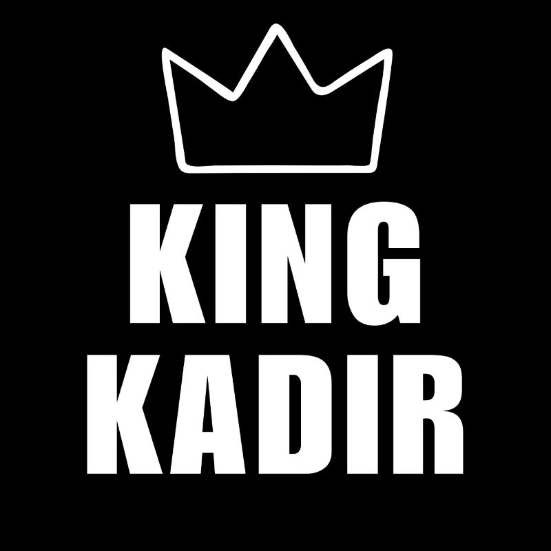 Kadir Name mit Buchstabe K - King Crown Hemd
